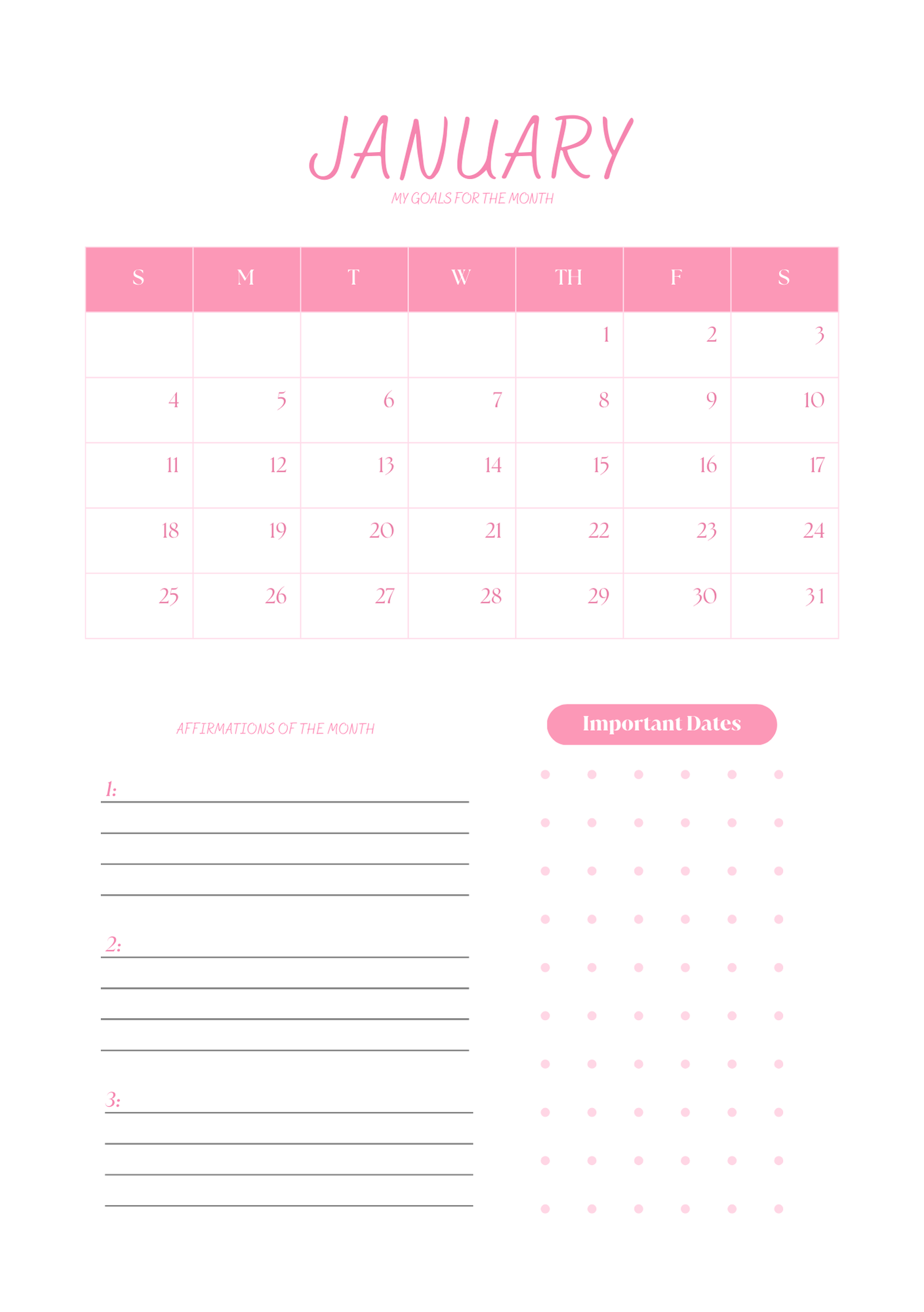 Pink Cat Inspired 2026 Planner | Digital Download