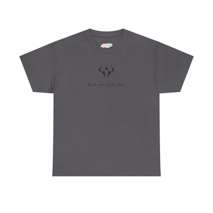 Minimalist Lotus Symbol tee | small centered spiritual graphic