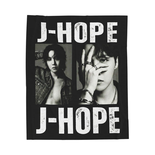 J-HOPE photo collage Velveteen Blanket | BTS  K-pop idol fleece throw