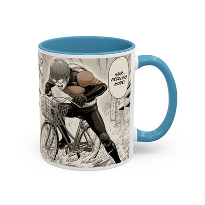 Mumen Rider Comic Panel Coffee Mug  Anime Hero Bike Design (11/15oz)
