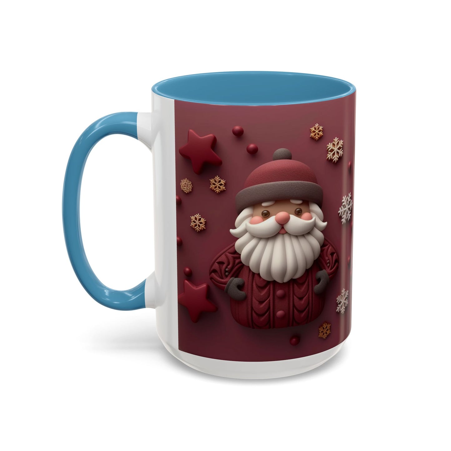 Cute Santa Face Holiday Mug | Christmas Accent Coffee Mug