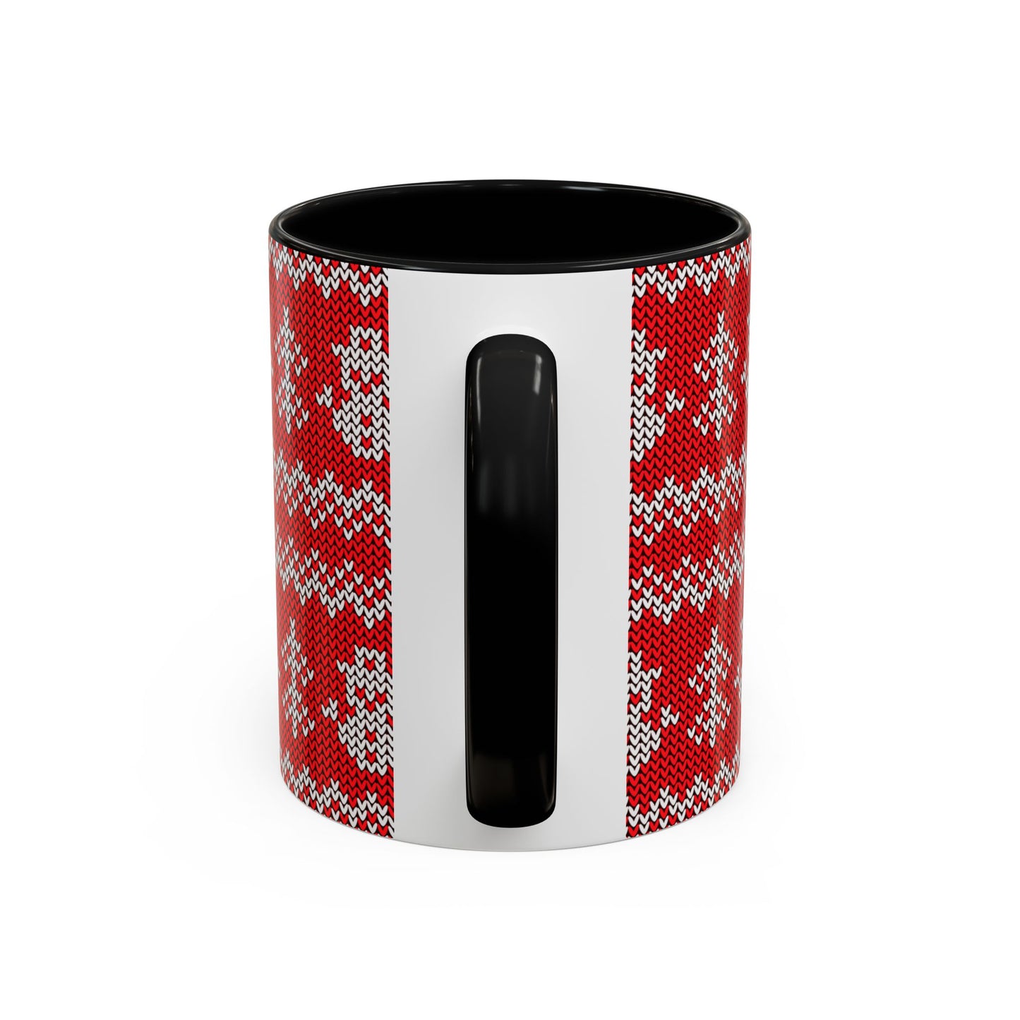 Snowman Knit Pattern Accent Mug | Christmas Holiday Coffee Cup
