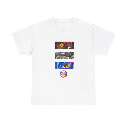 Anime Eye Panel T-Shirt | Neon Glitch Eyes Graphic Tee