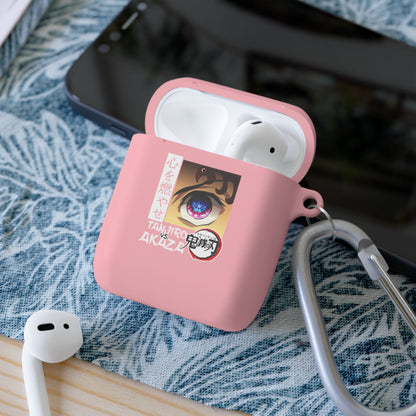 Anime Eye Illustration AirPods Case | Akaza Demon Slayer Inspired