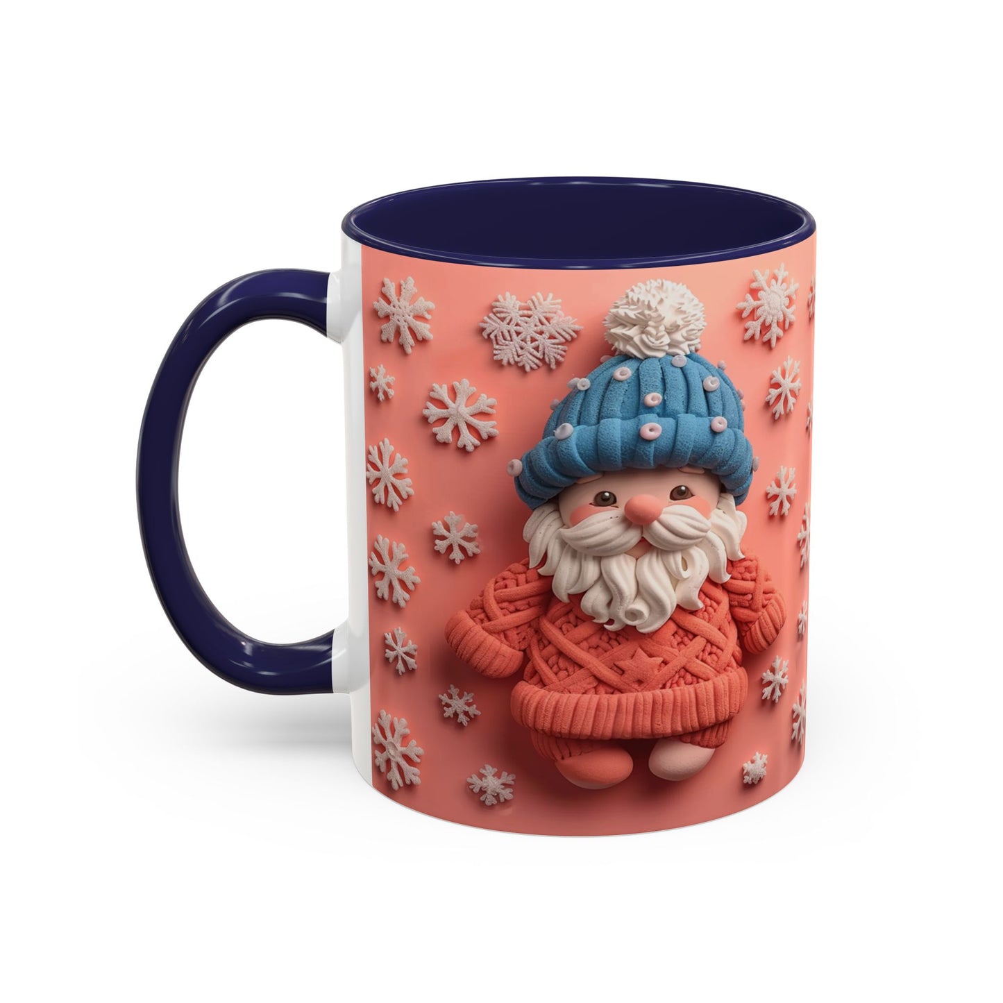Knit Gnome with Snowflakes Mug | Accent Coffee Mug 11oz 15oz