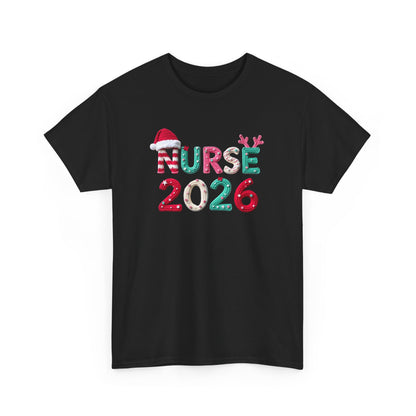 Nurse 2026 Christmas Tee Holiday Nursing Grad TShirt
