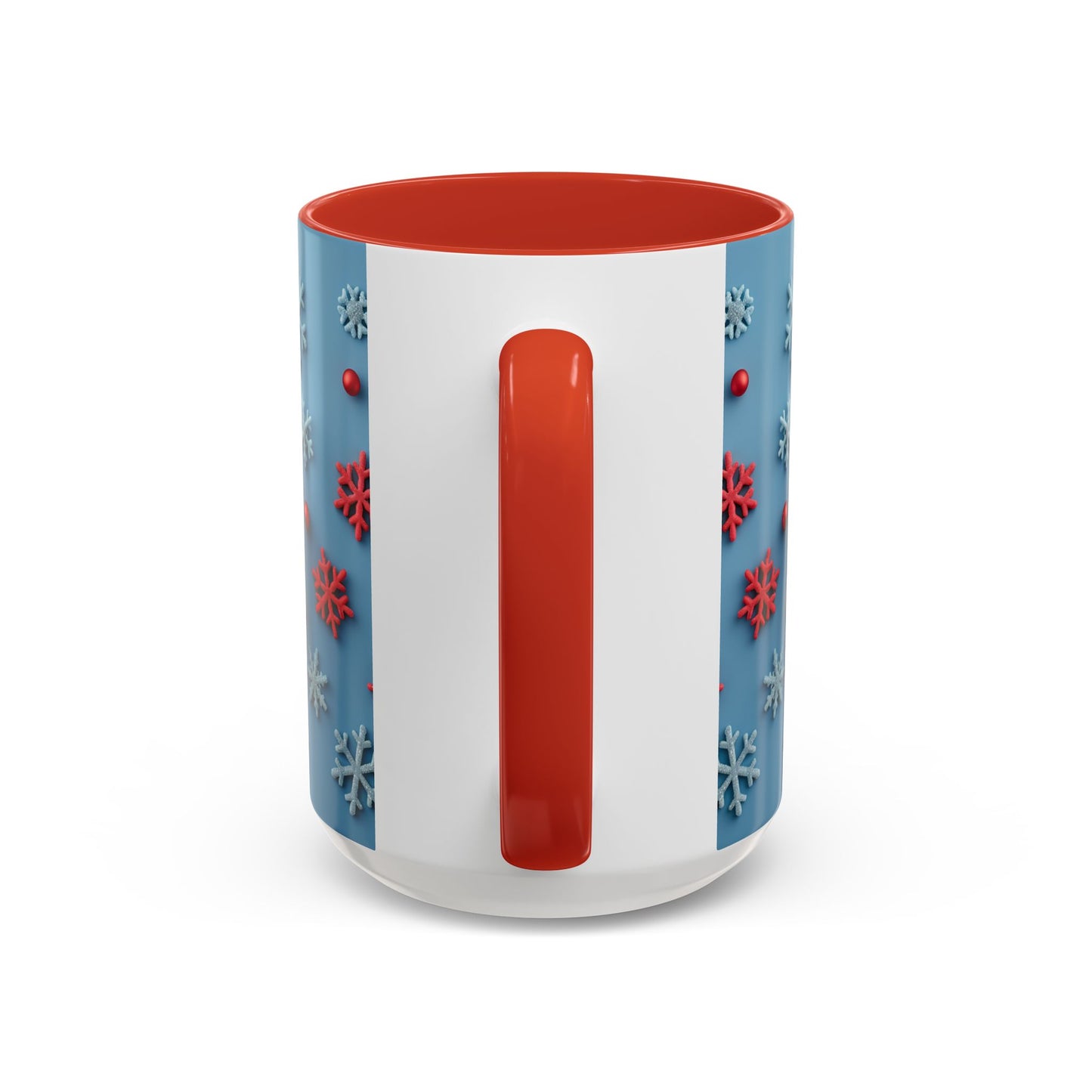 Santa Snowflake Pattern Mug | Accent Coffee Mug