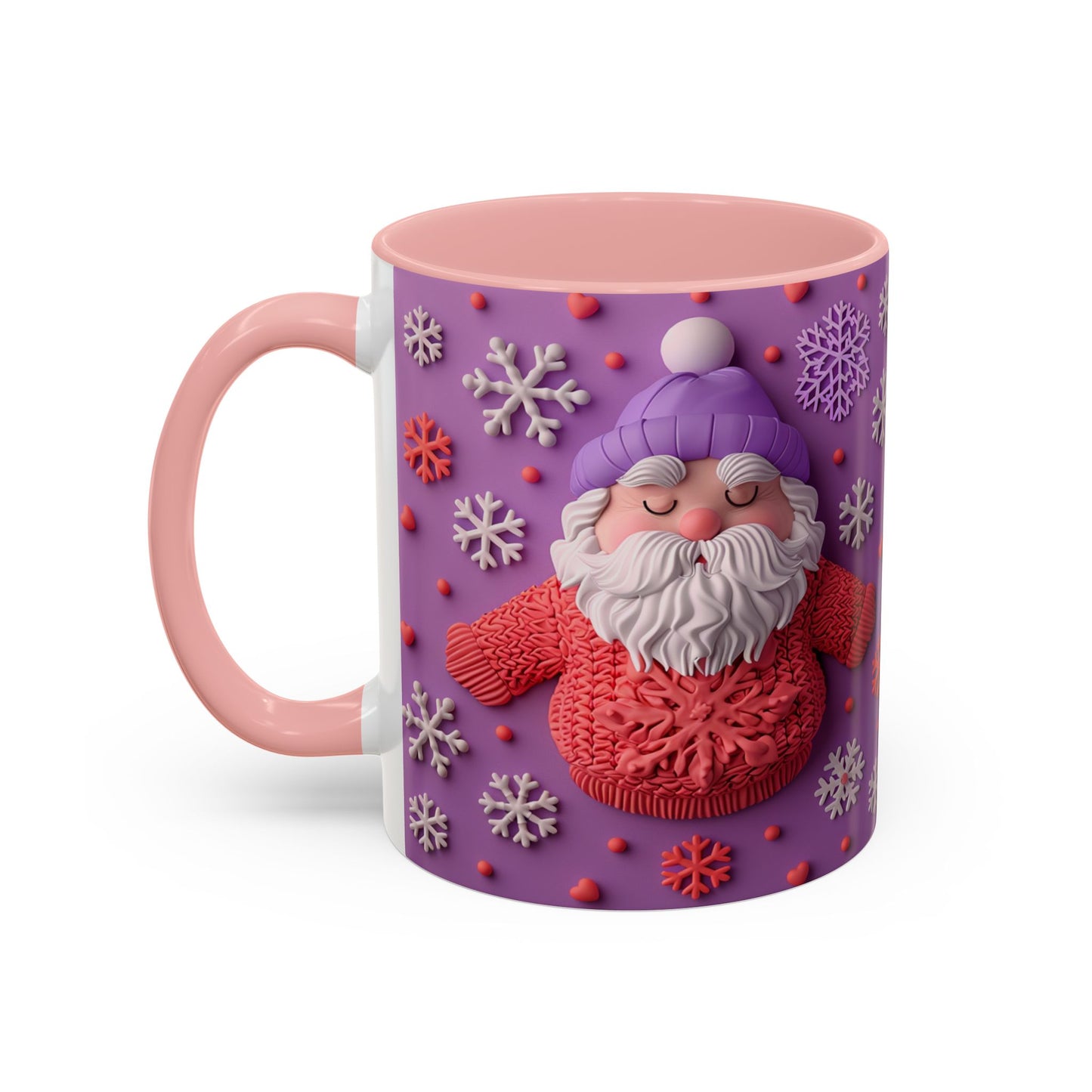 Knit Santa Pattern Mug | Accent Coffee Mug