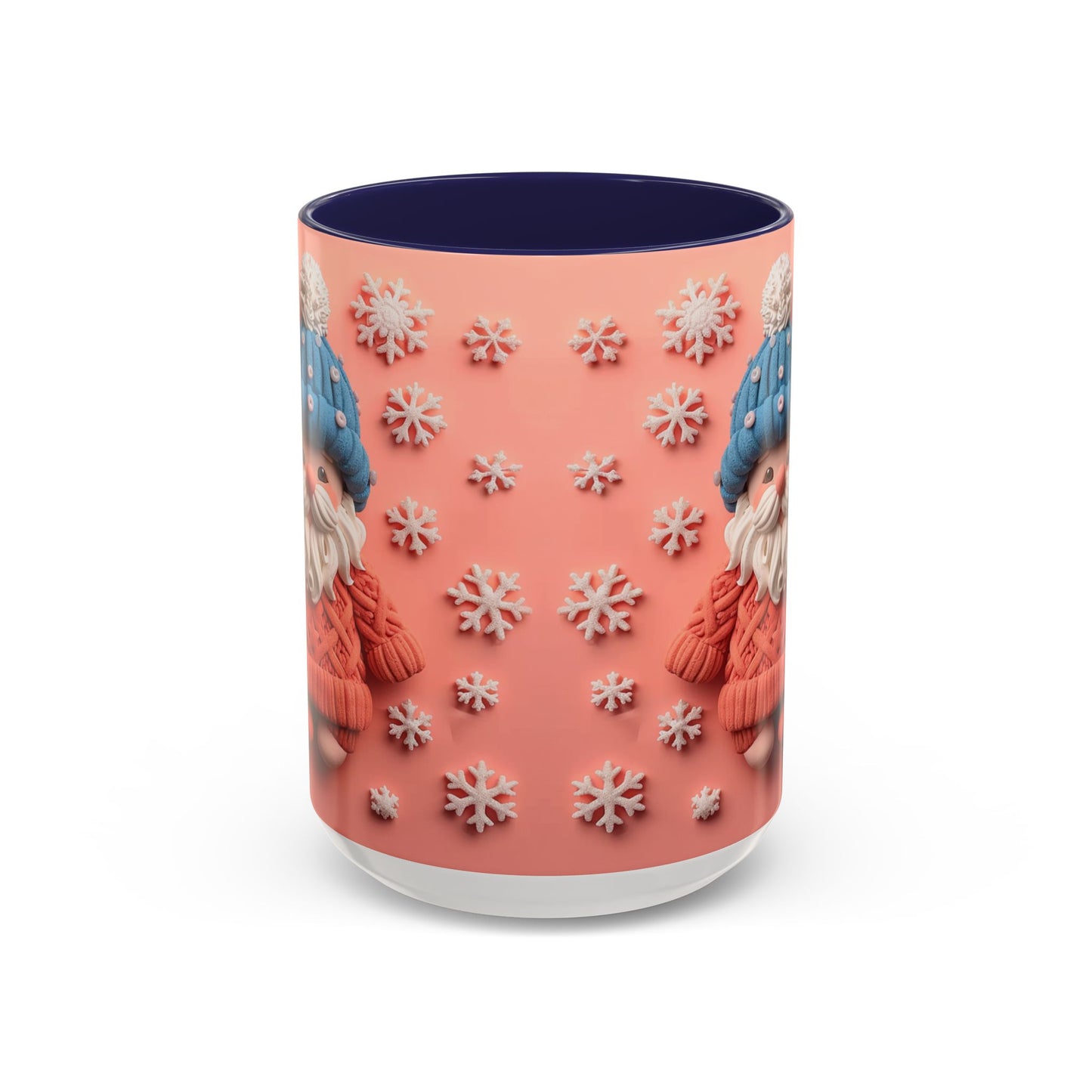 Knit Gnome with Snowflakes Mug | Accent Coffee Mug 11oz 15oz