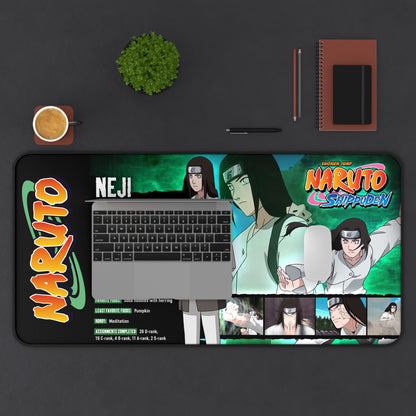 Neji Hyuga Naruto Shippuden Desk Mat | Anime Gaming Mouse Pad