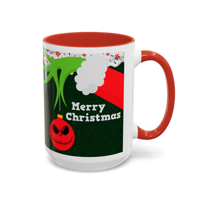 Grinch Merry Christmas Mug | Accent Coffee Mug 11oz 15oz