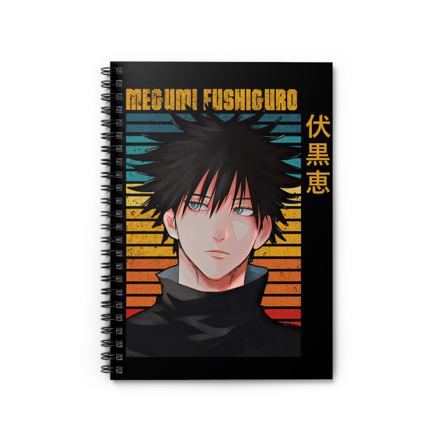Megumi Fushiguro Notebook Spiral Notebook | Anime Character Ruled Journal