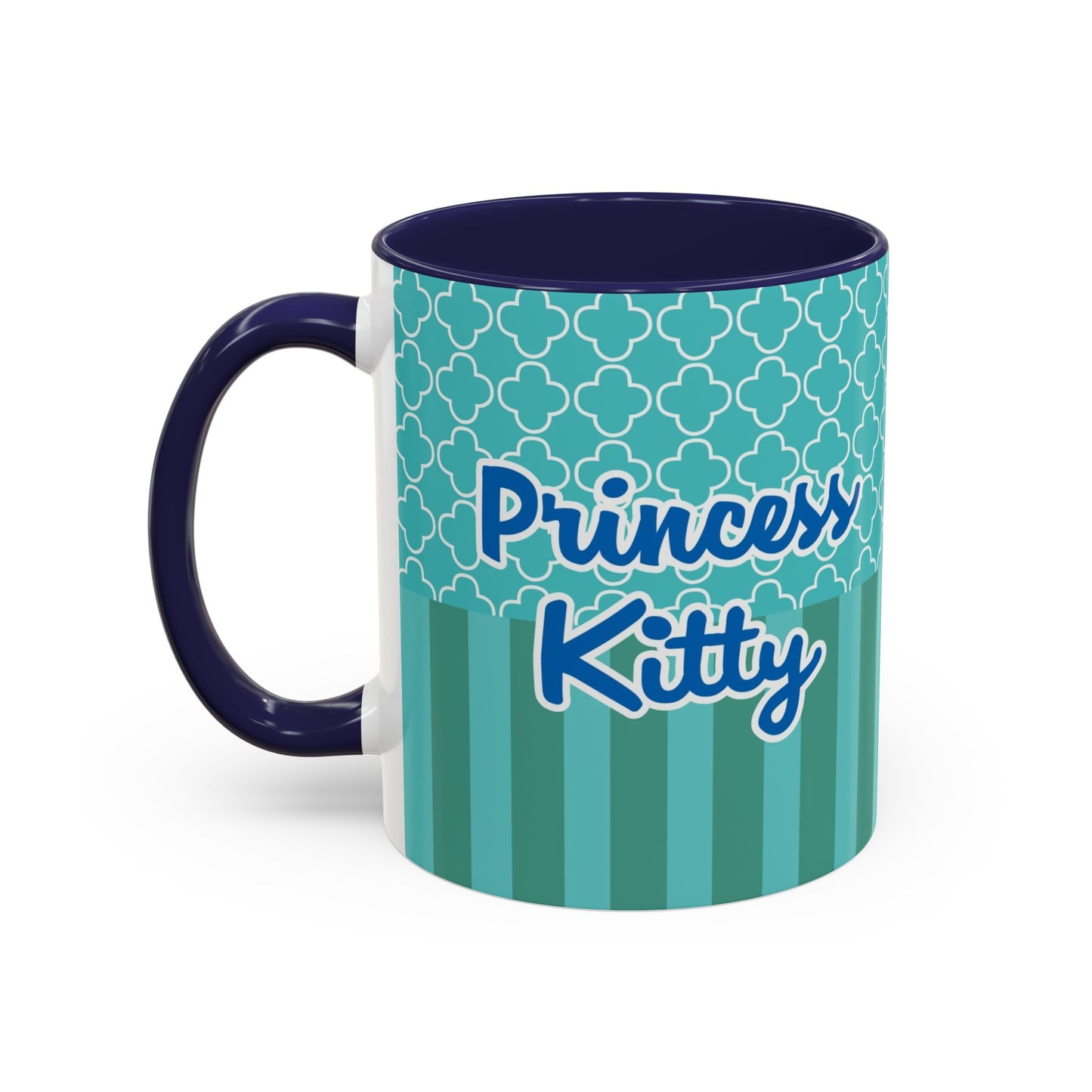 Princess Girl Cartoon Teal Accent Coffee Mug | 11oz 15oz