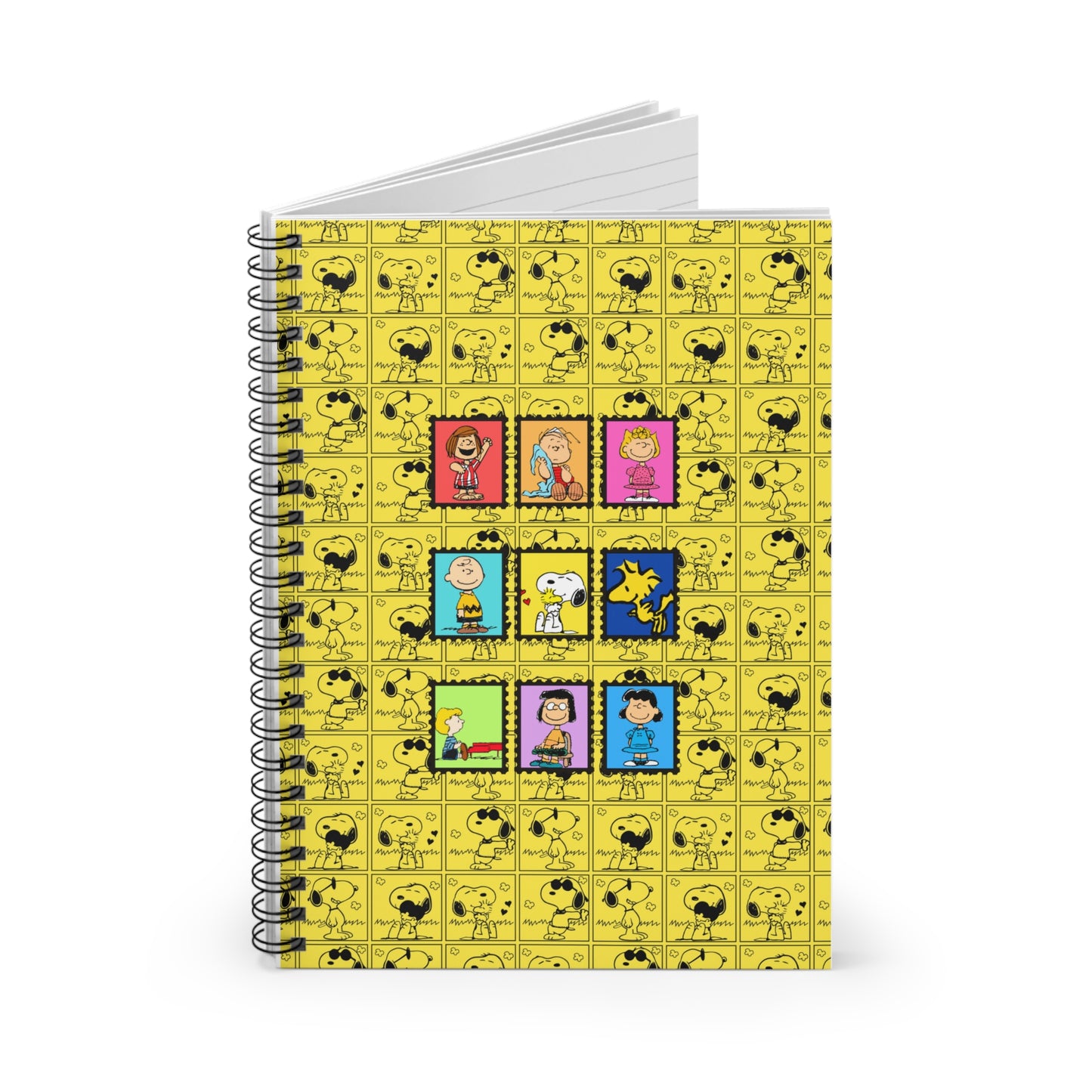 Peanuts Characters Spiral Notebook | Charlie Brown Snoopy Woodstock