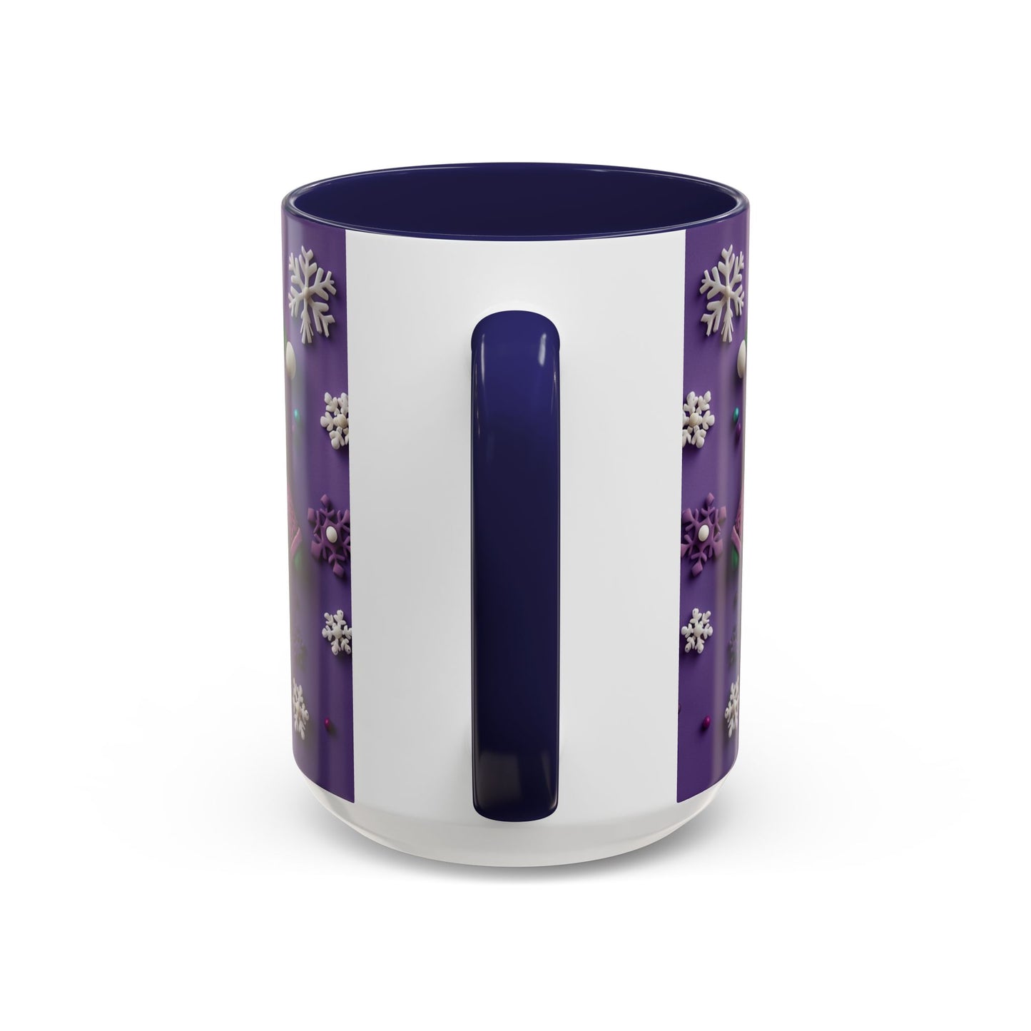 Purple Santa Snowflake Mug | Accent Coffee Mug