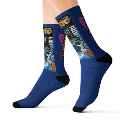 Naruto Collage Socks | Anime Character Sublimation Socks