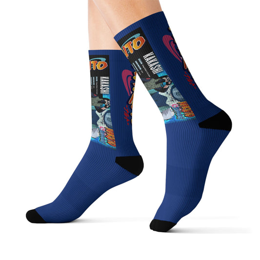 Naruto Collage Socks | Anime Character Sublimation Socks