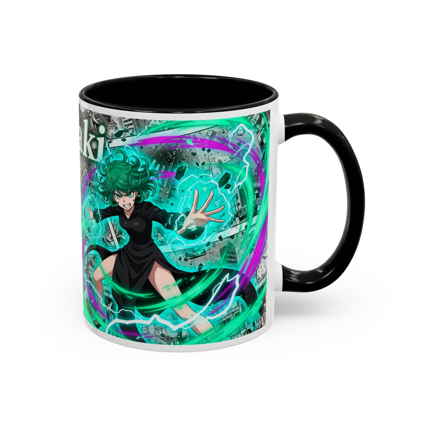 Accent Coffee Mug - Anime Girl Psychic Power Design (11/15oz)