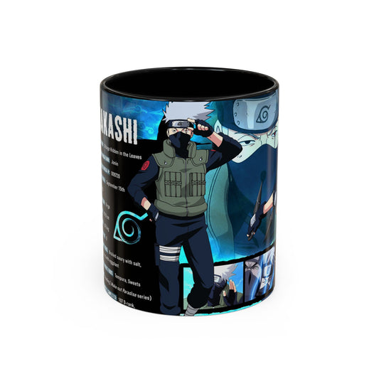 Naruto Kakashi Accent Coffee Mug  Anime Character Collage 11/15oz