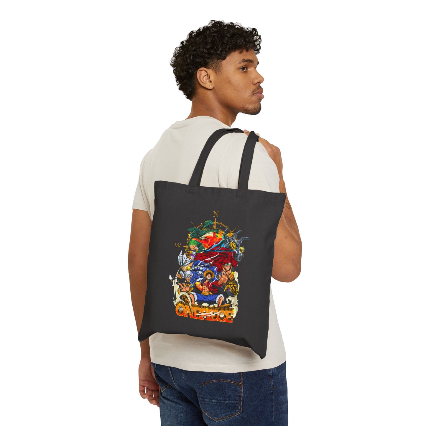 Straw Hat Crew Cotton Canvas | One Piece Anime Tote Bag