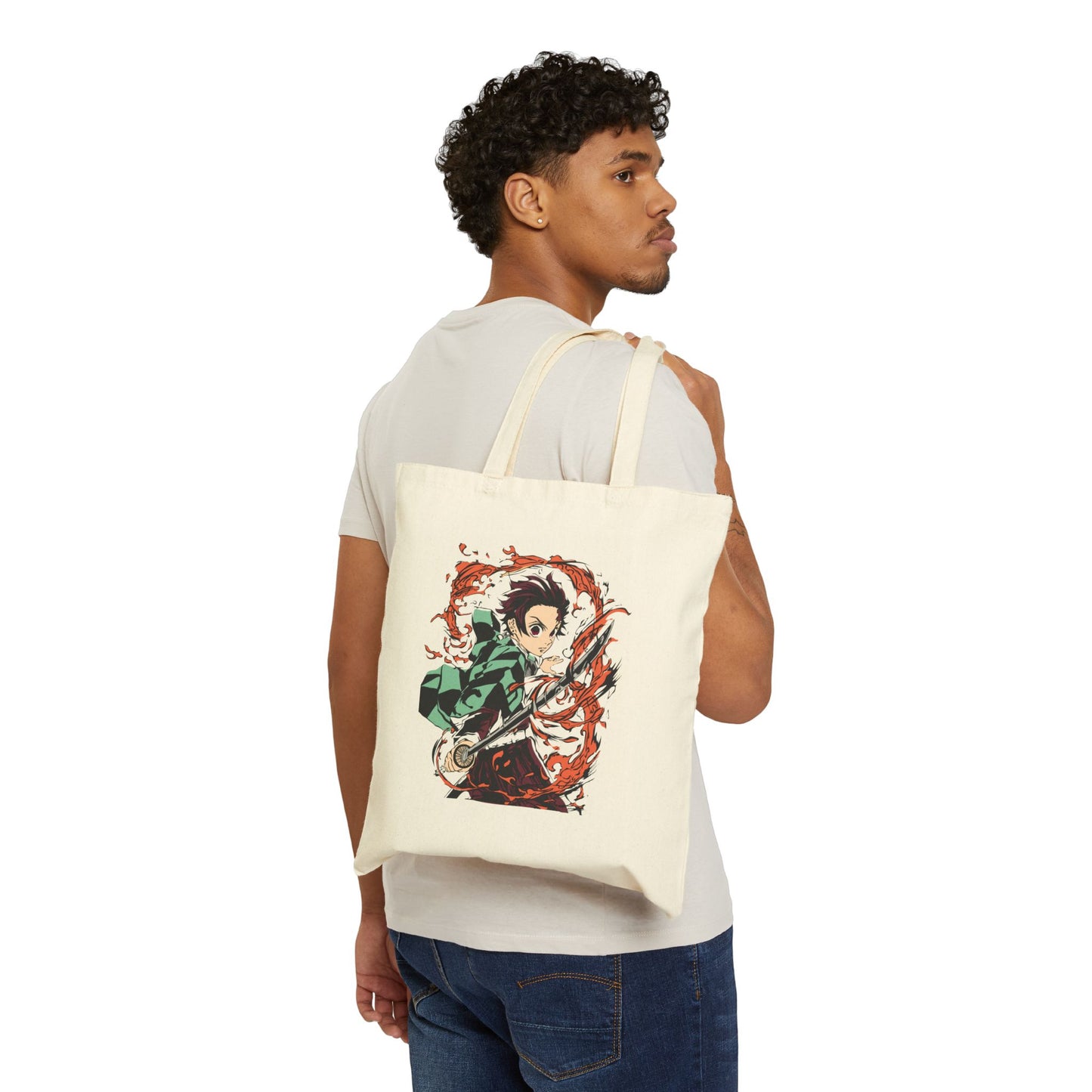 Demon Slayer Tanjiro Canvas Tote Bag
