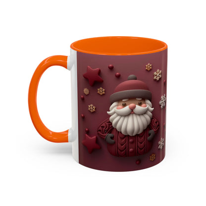 Cute Santa Face Holiday Mug | Christmas Accent Coffee Mug