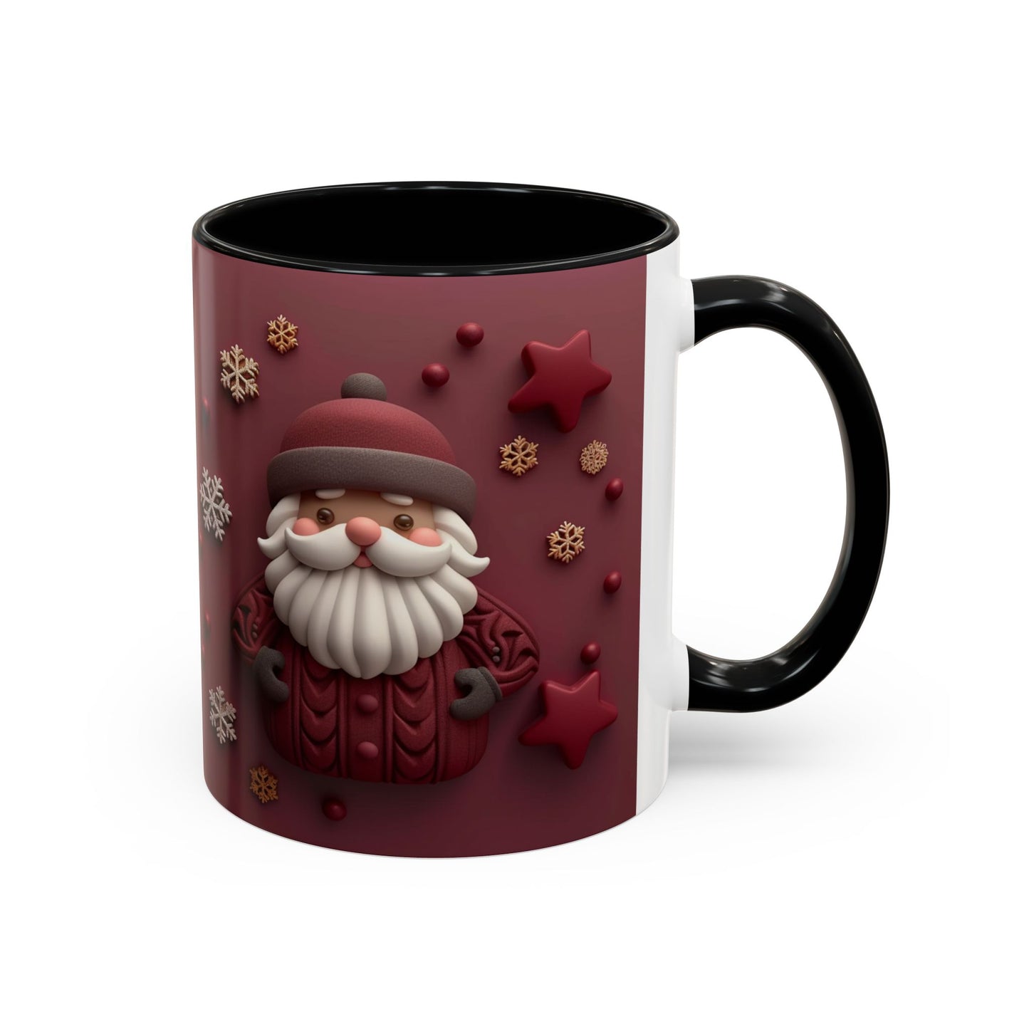 Cute Santa Face Holiday Mug | Christmas Accent Coffee Mug