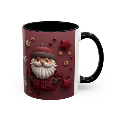 Cute Santa Face Holiday Mug | Christmas Accent Coffee Mug