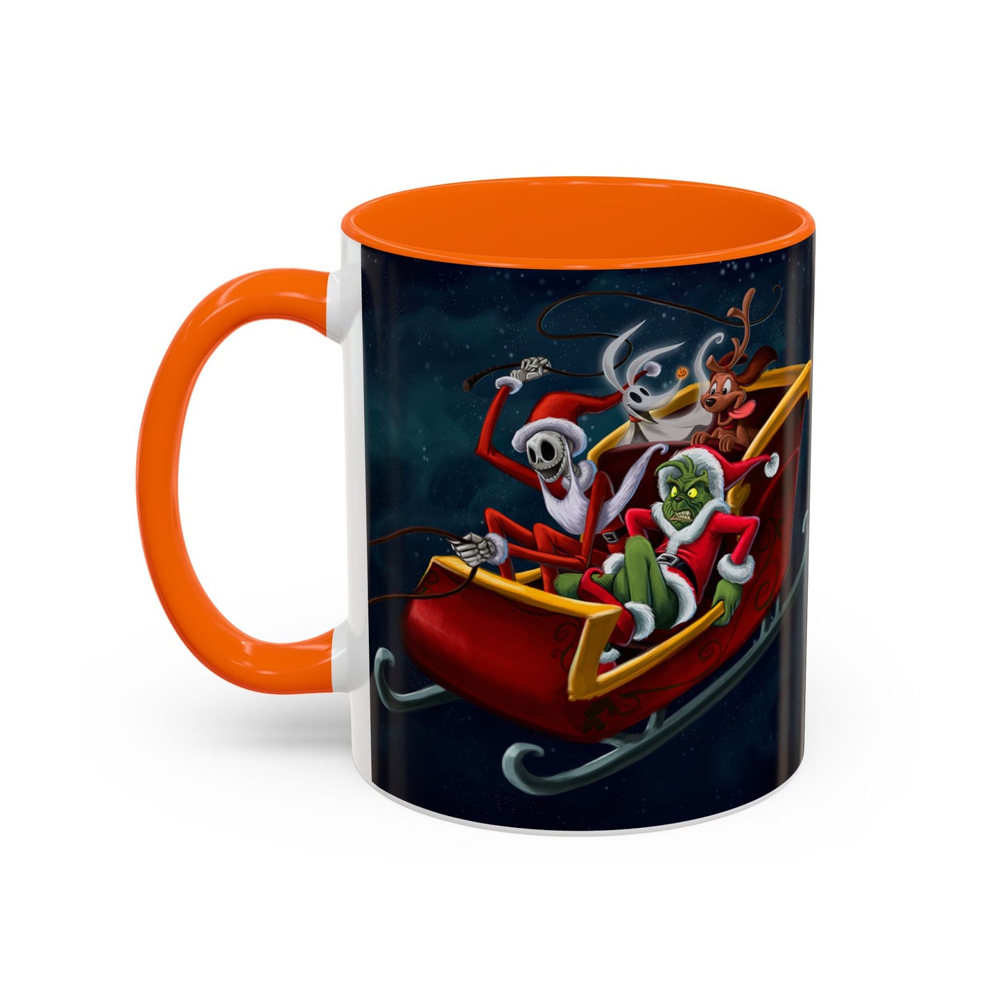 Grinch Jack Skellington Christmas Mug | Accent Coffee Mug