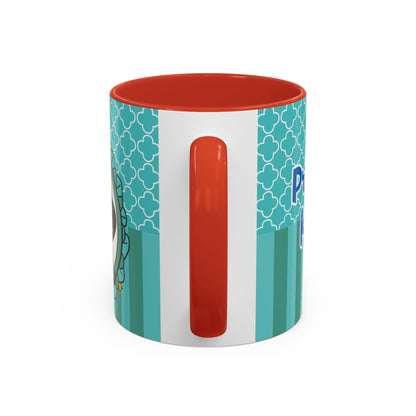 Princess Girl Cartoon Teal Accent Coffee Mug | 11oz 15oz