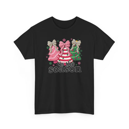 Tis the Season Christmas Trees tee | Holiday tree trio graphic tee