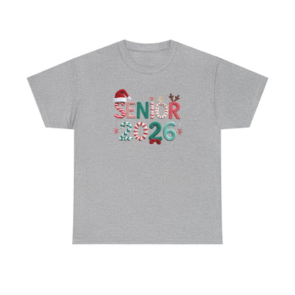 Senior 2026 Christmas Tee – Festive Graduation Santa Hat Design