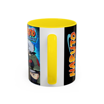 Naruto Kakashi Accent Coffee Mug  Anime Character Collage 11/15oz