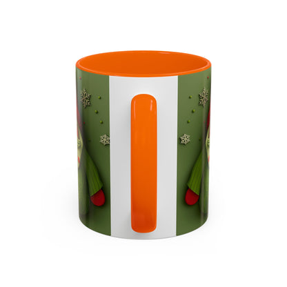 Green Knit Santa Mug | Accent Coffee Mug