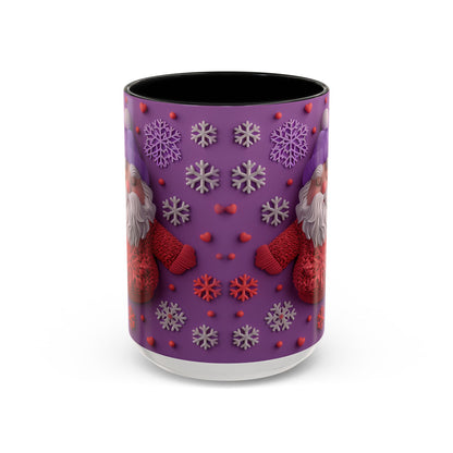 Knit Santa Pattern Mug | Accent Coffee Mug