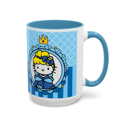 Princess Kitty Portrait Mug | Accent Coffee Mug