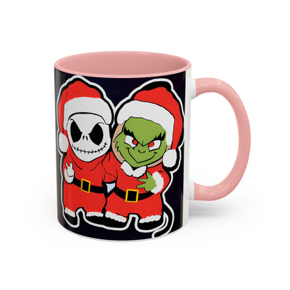 Grinch Jack Skellington Christmas Mug | Accent Coffee Mug