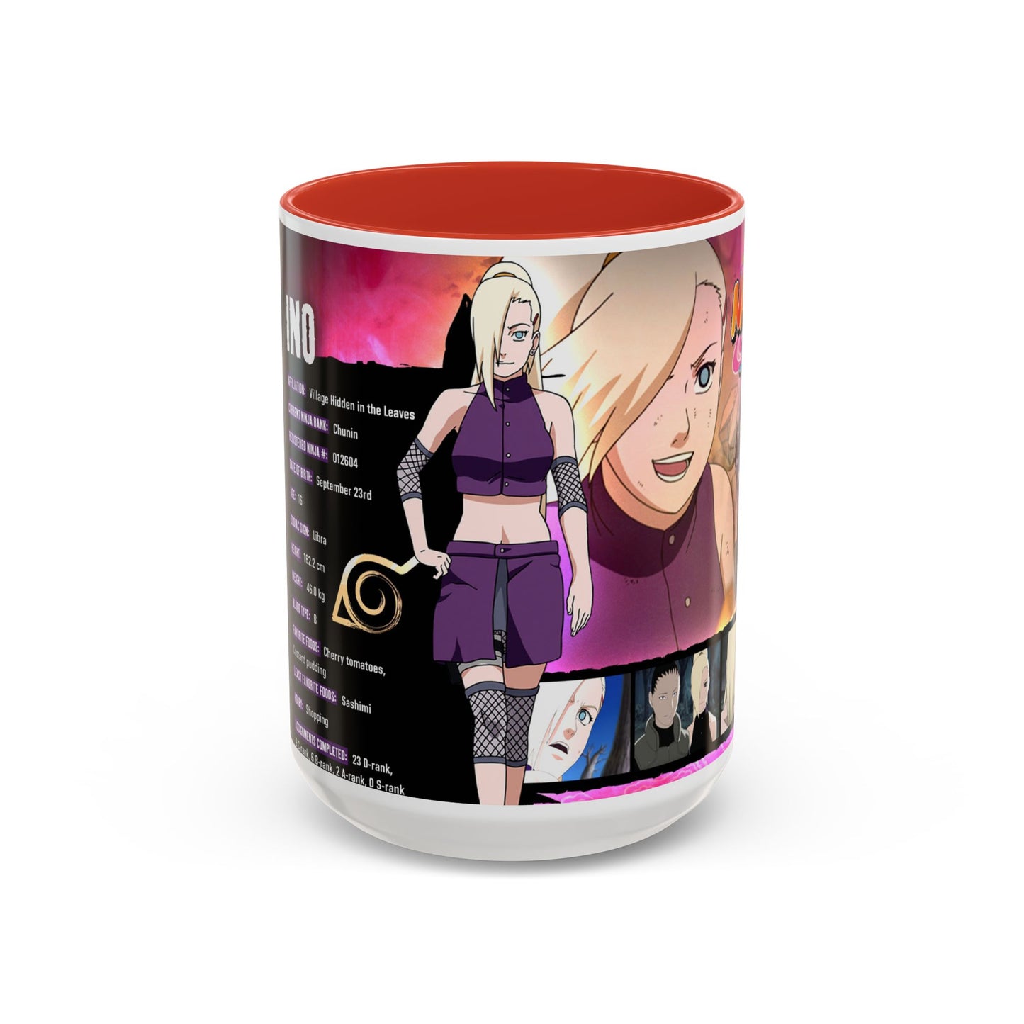 Naruto Shippuden Ino Anime Accent Coffee Mug — 11/15oz