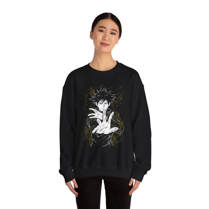 Anime Sorcerer Illustration Sweatshirt | Manga Magic Crewneck