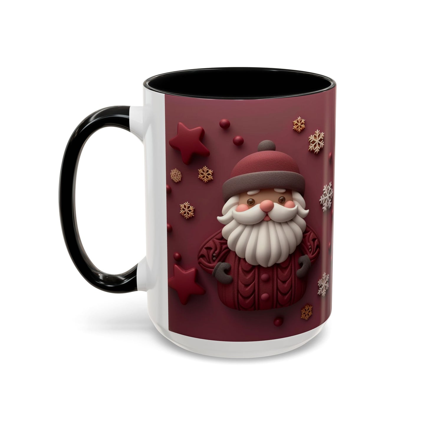 Cute Santa Face Holiday Mug | Christmas Accent Coffee Mug