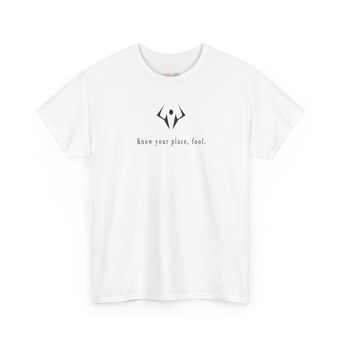 Minimalist Lotus Symbol tee | small centered spiritual graphic