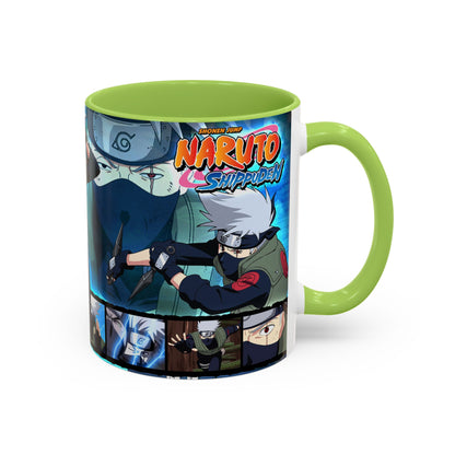 Naruto Kakashi Accent Coffee Mug  Anime Character Collage 11/15oz