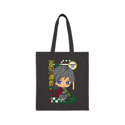 Giyu Chibi Canvas Tote Bag | Demon Slayer Inspired Canvas Tote Bag