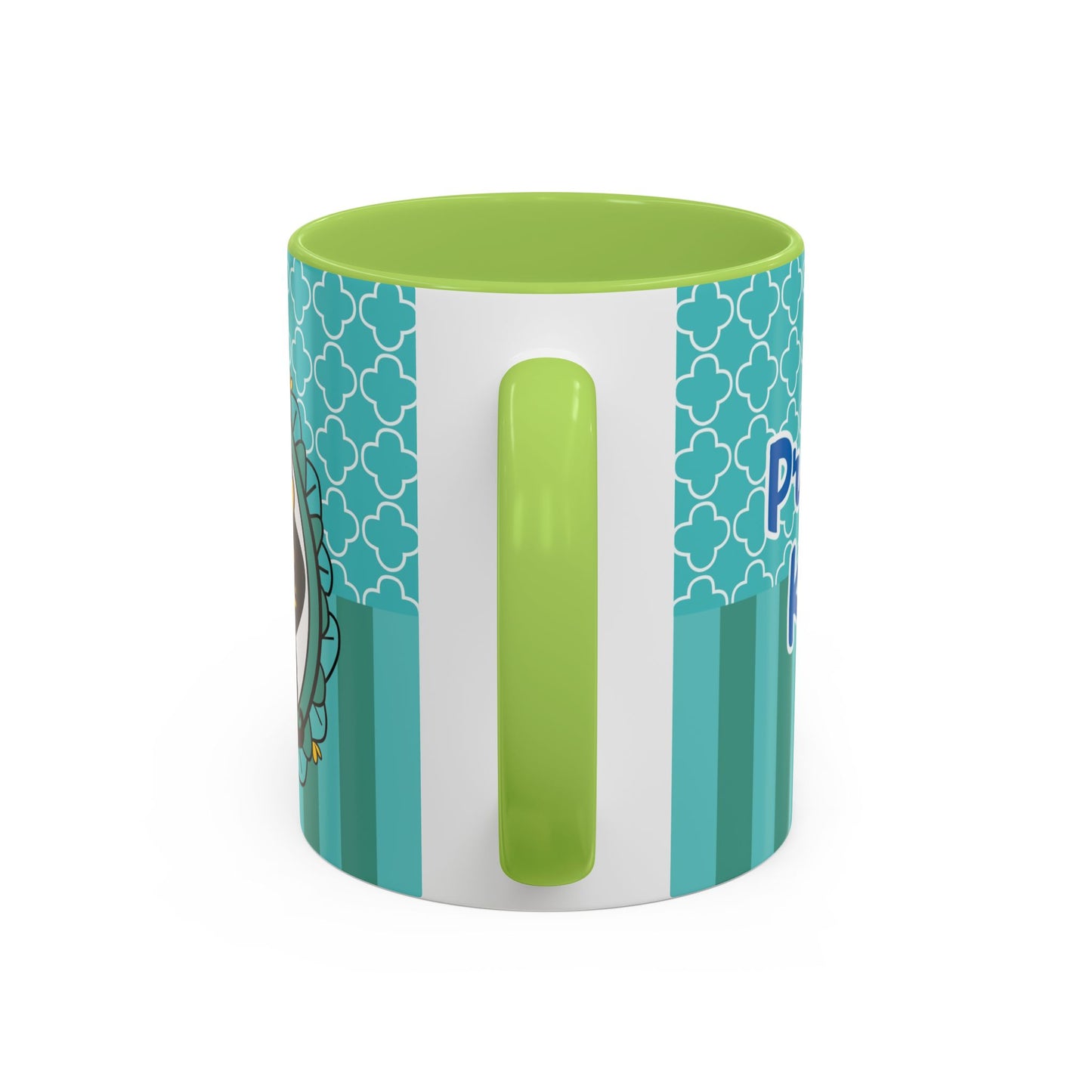 Princess Girl Cartoon Teal Accent Coffee Mug | 11oz 15oz