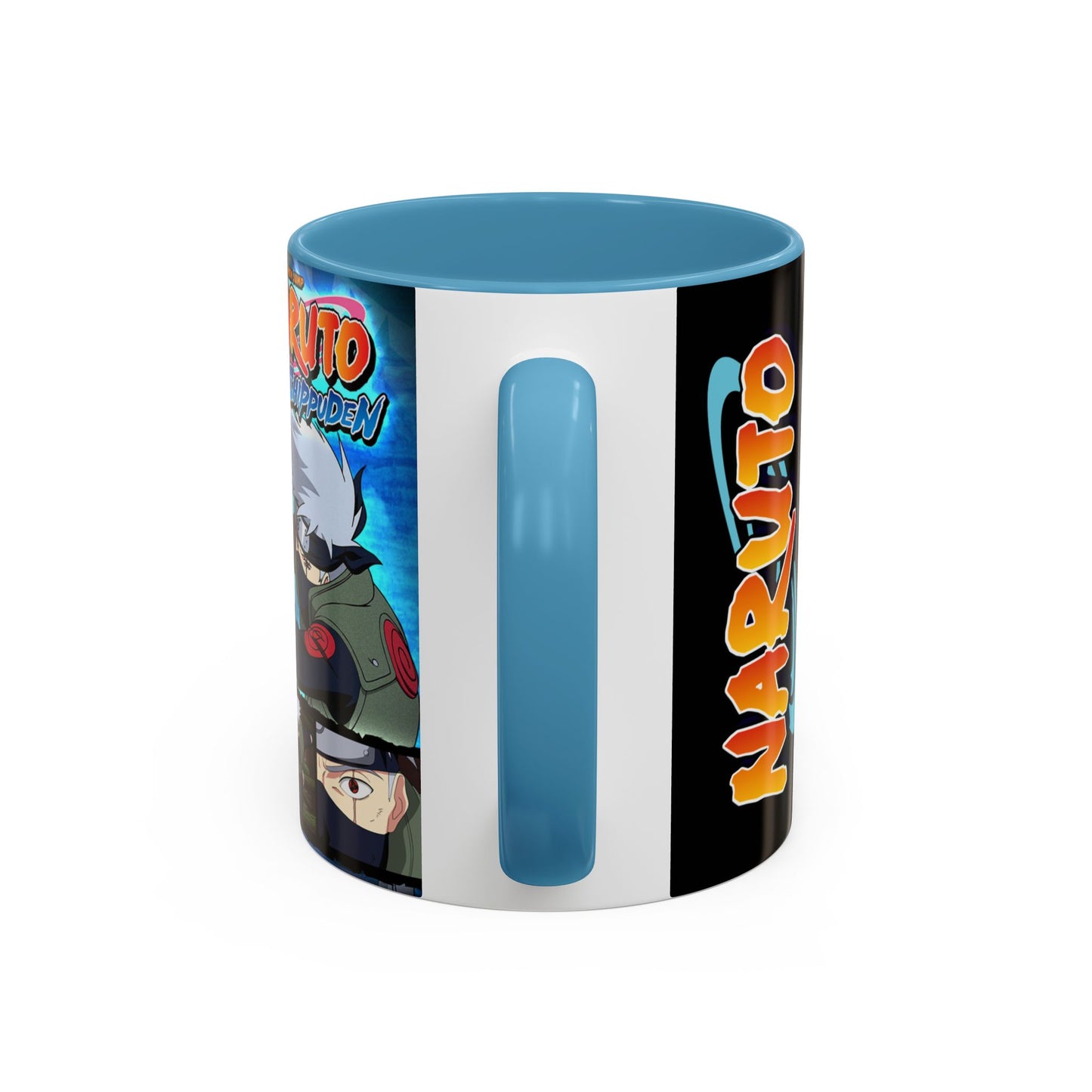 Naruto Kakashi Accent Coffee Mug  Anime Character Collage 11/15oz
