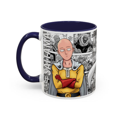 Anime Fist Coffee Mug  Dynamic Manga Collage Accent Mug (11/15 oz)