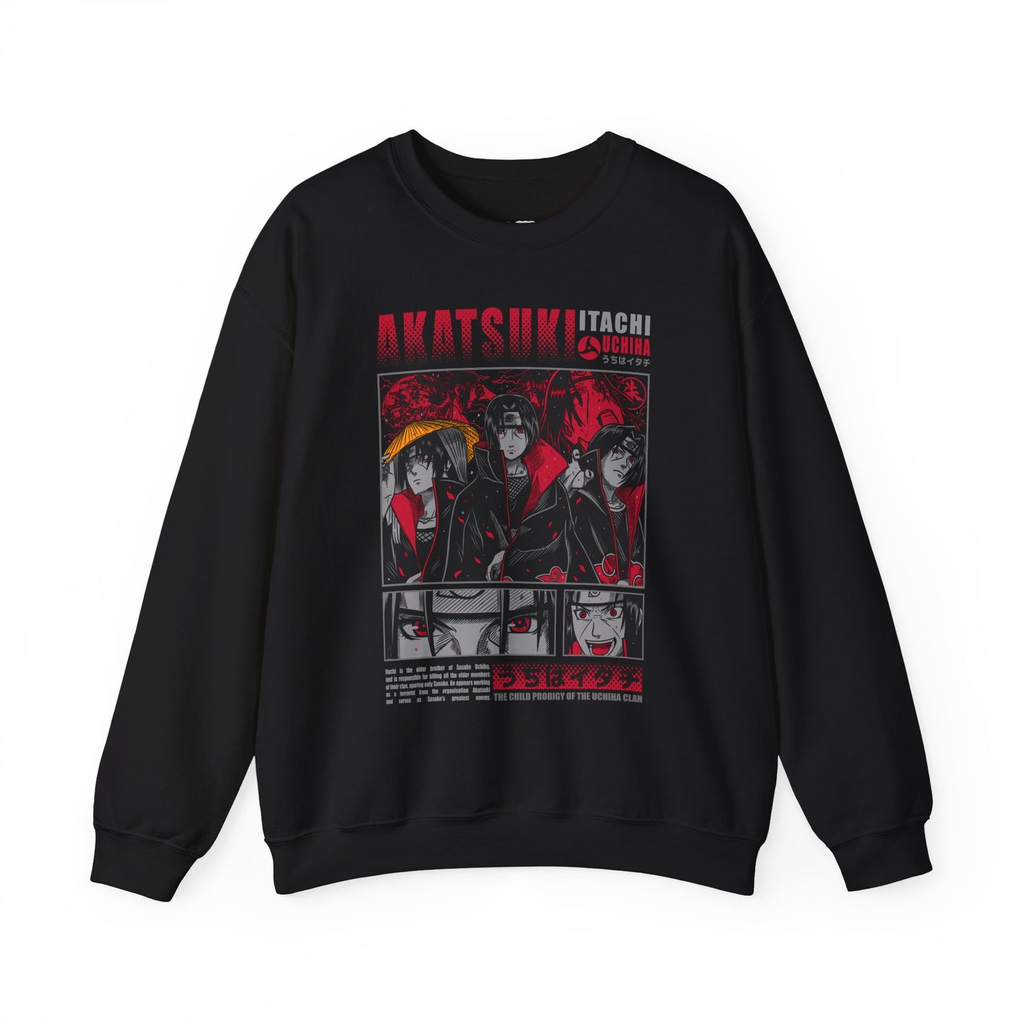 Personalizable Akatsuki Anime Characters Crewneck Sweatshirt | Manga Panel Graphic