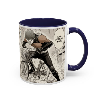 Mumen Rider Comic Panel Coffee Mug  Anime Hero Bike Design (11/15oz)