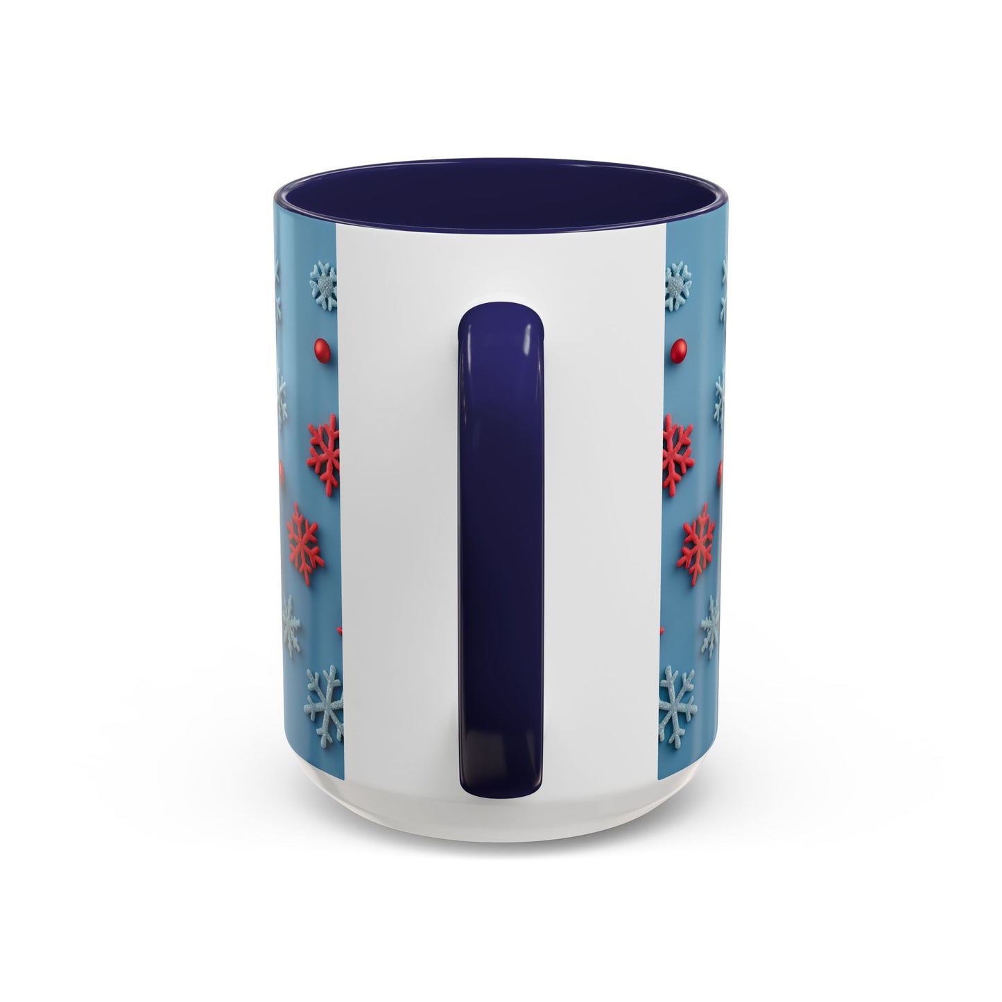 Santa Snowflake Pattern Mug | Accent Coffee Mug