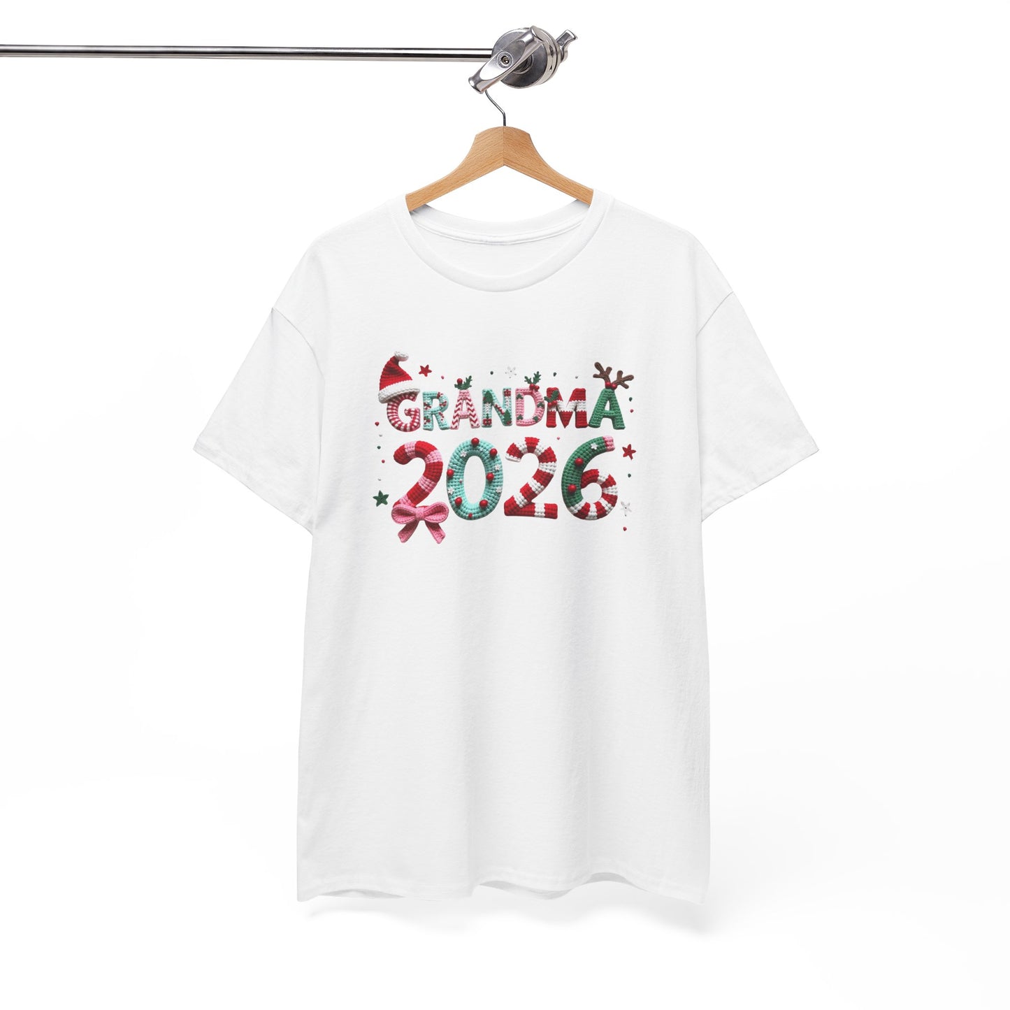 Grandma 2026 Christmas Tee Festive Holiday Gift Shirt for New Grandmothers